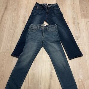 2 pairs- Liverpool Men's Dark and Light Blue Straight Jeans- 30 x 30